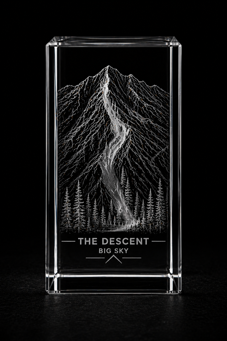 The Descent™ – K9 Crystal Engraving